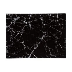 Orange85 Snijplank Glas Zwart 40x30cm Marmer