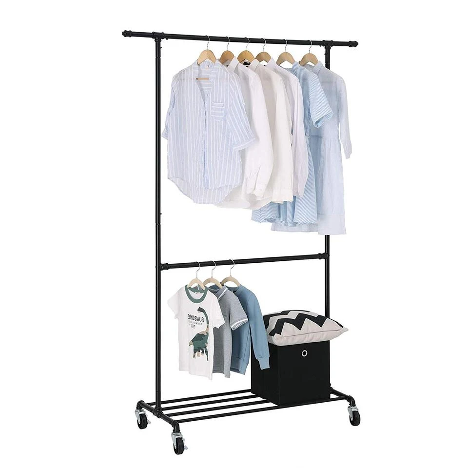 ACAZA Metalen Kledingrek Met Draagcapaciteit 110kg - Zwarte Kleur - Afbeelding 3