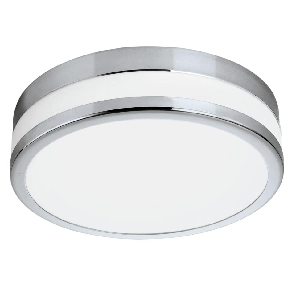EGLO Batholino Led Palermo - Wand/Plafondlamp - Ø225mm. - Chroom - Wit