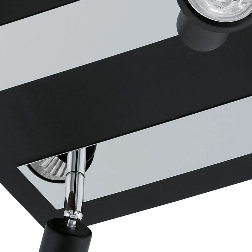 EGLO Sarria - Spot - 4 Lichts - Zwart, Chroom - Afbeelding 2