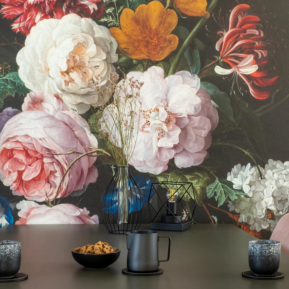 Krumble Koffie Mok - 200 Ml - Keramiek - Zwart Met Witte Spetters - Set Van 4 - Afbeelding 2