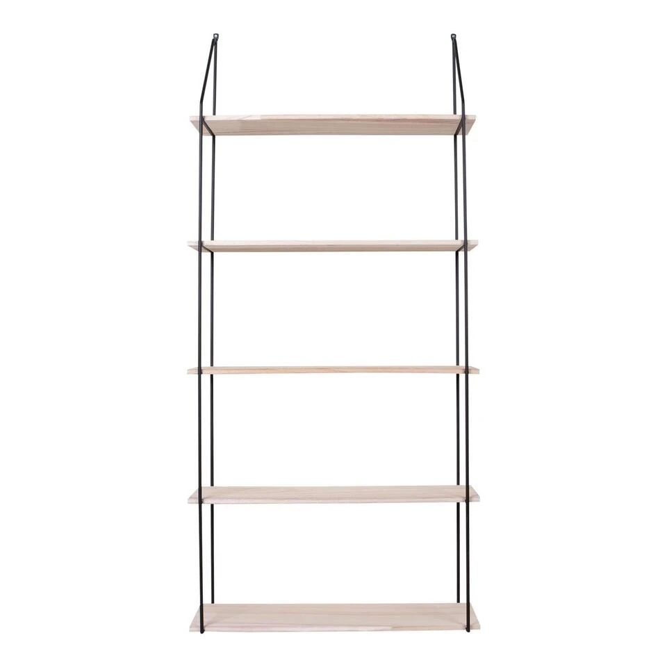 Giga Meubel Wandplank Naturel - Hout & Metaal - Wandplank Eindhoven