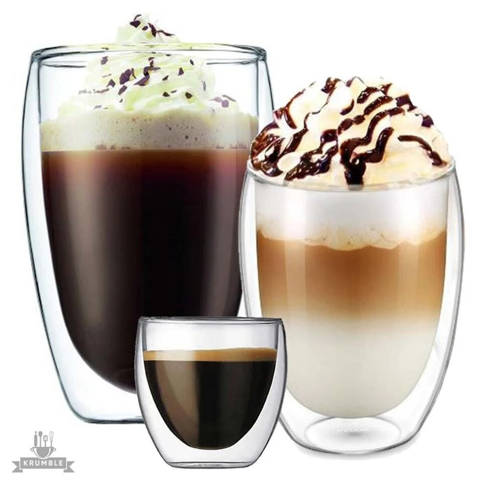 Krumble Koffie Glas Dubbelwandig 300ml - Afbeelding 3