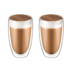 Krumble Latte Macchiato Glas Dubbelwandig 400ml - Set Van 2