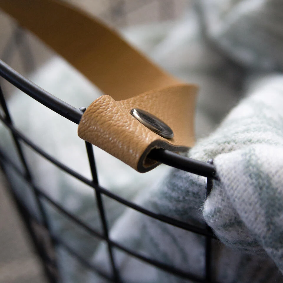 QUVIO Opbergmand Metaal Klein - Zwart - Afbeelding 2