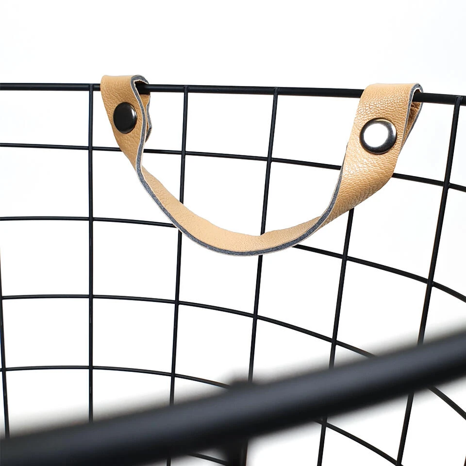 QUVIO Opbergmand Metaal Klein - Zwart - Afbeelding 3