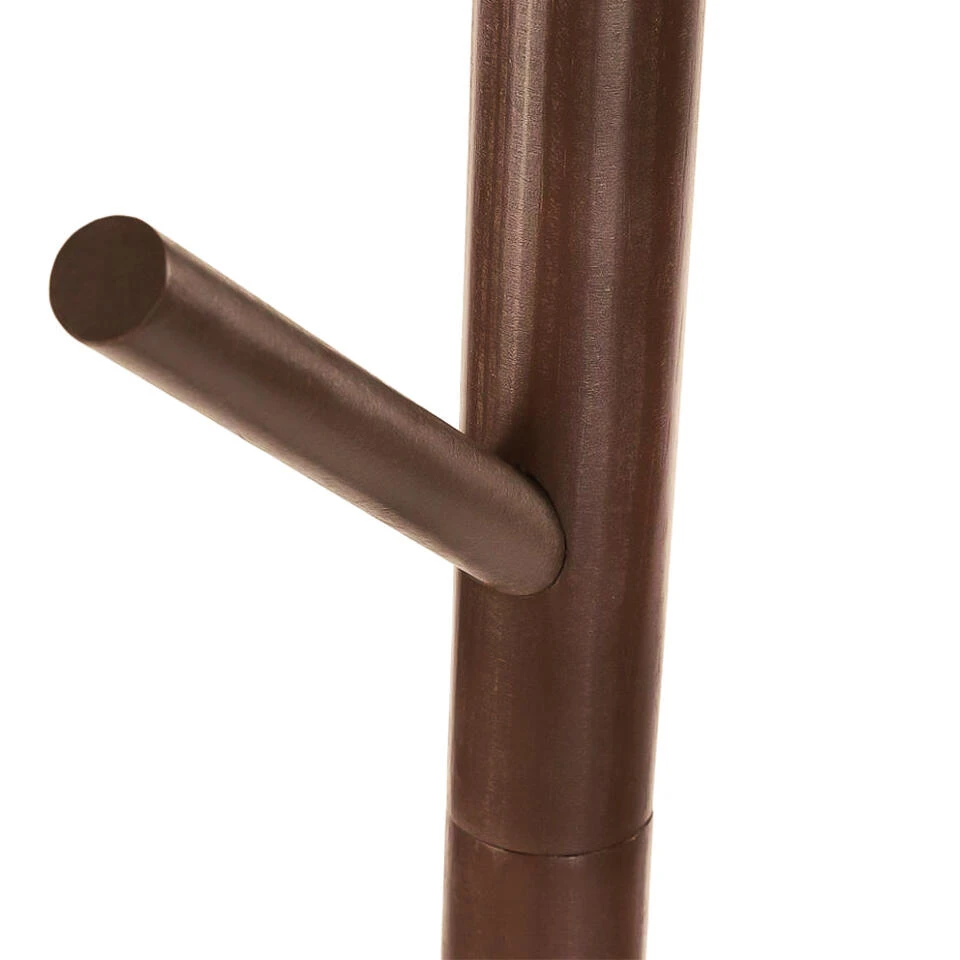 QUVIO Staande Kapstok Hout Bruin - Afbeelding 2