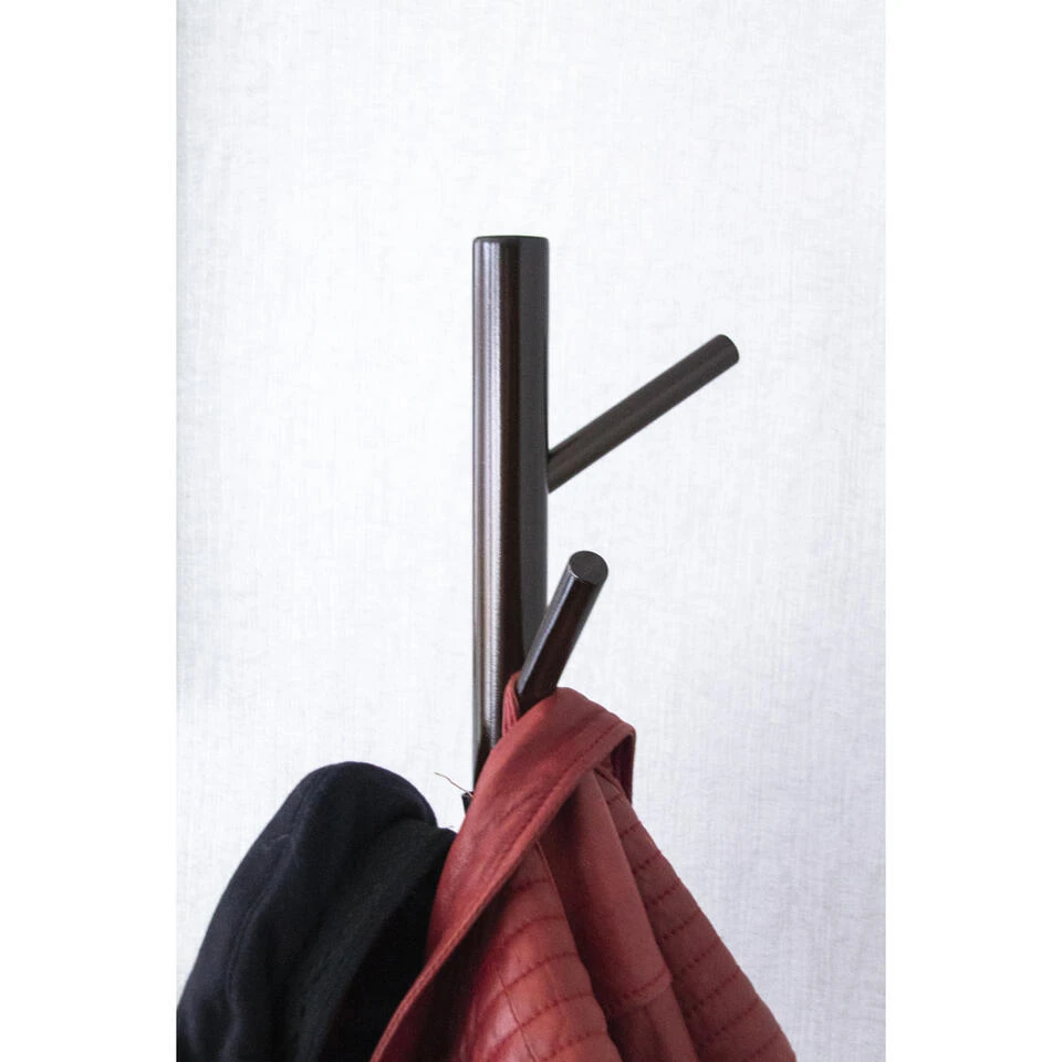 QUVIO Staande Kapstok Hout Bruin - Afbeelding 4