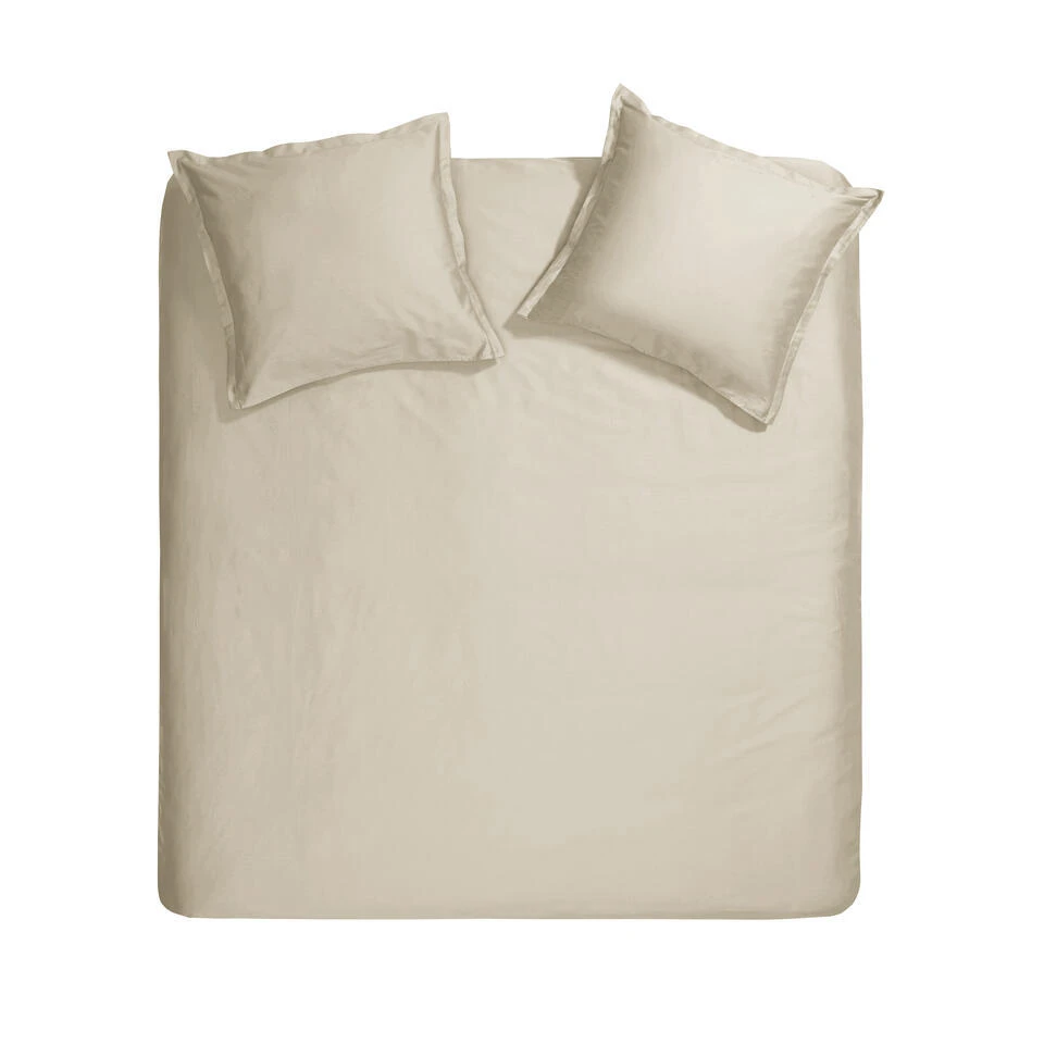 Cinderella Sundays - Dekbedovertrek - Satijn - 200x200/220 Cm - Light Sand