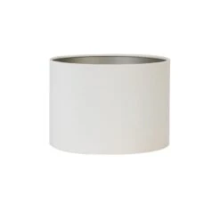 Cilinder Lampenkap Velours - Wit - Ø30x21cm