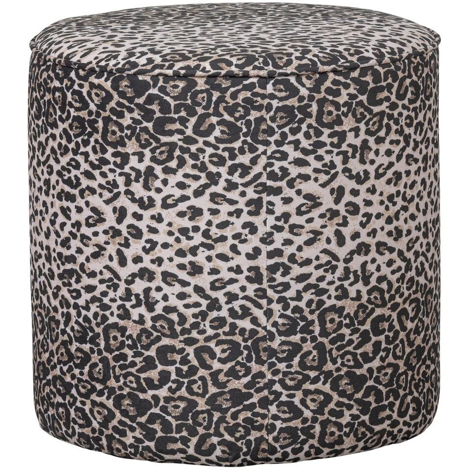 WOOOD Megan Poef - Polyester - Multikleur - 46x46x46