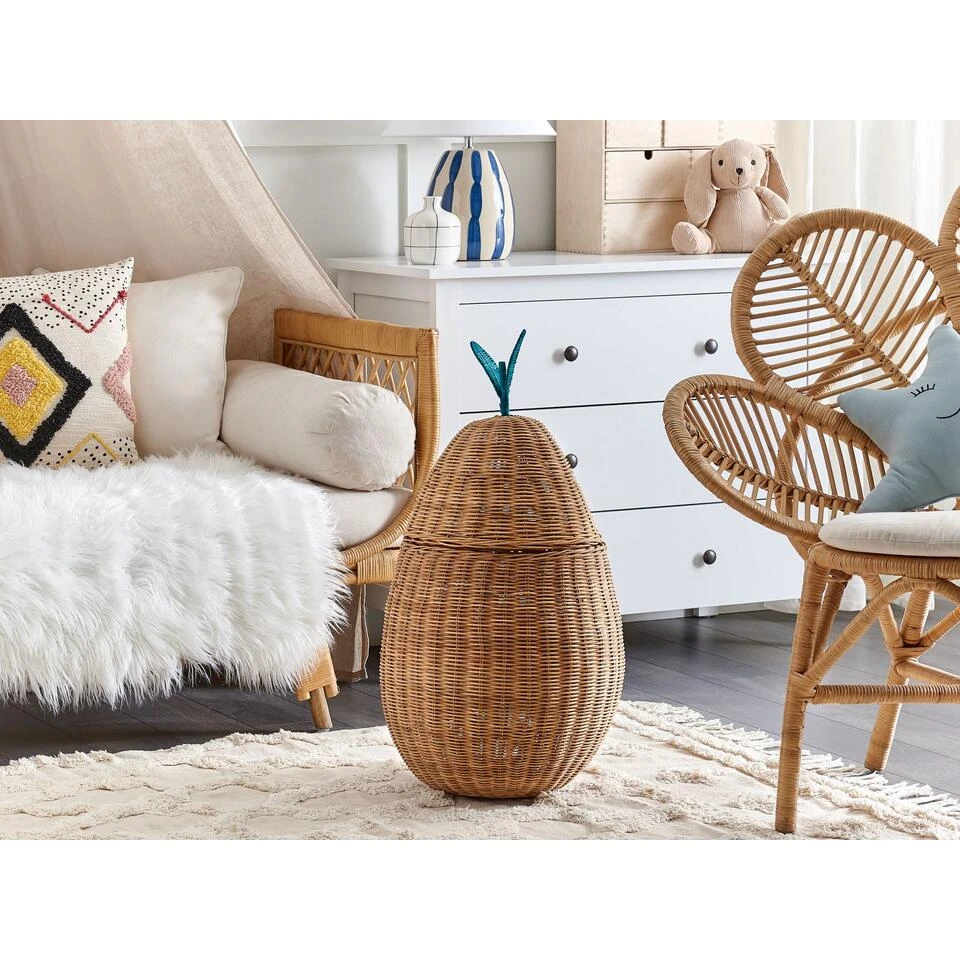 Beliani Mand VAGSOY - Natuurlijk Rotan - Afbeelding 2