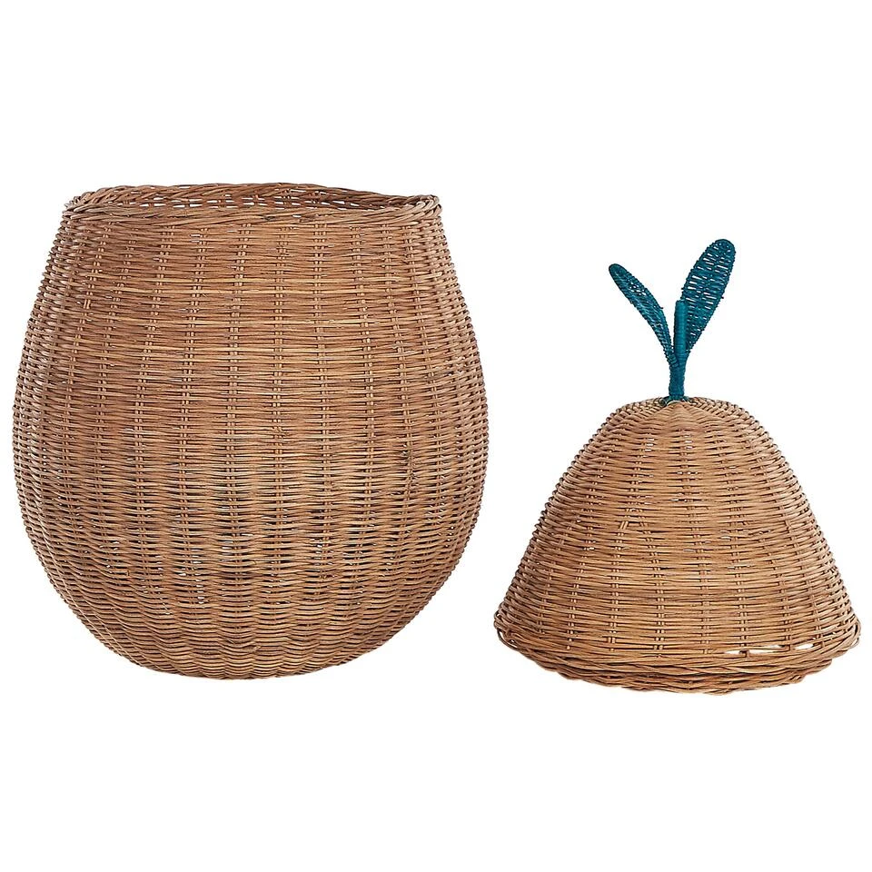 Beliani Mand VAGSOY - Natuurlijk Rotan - Afbeelding 4