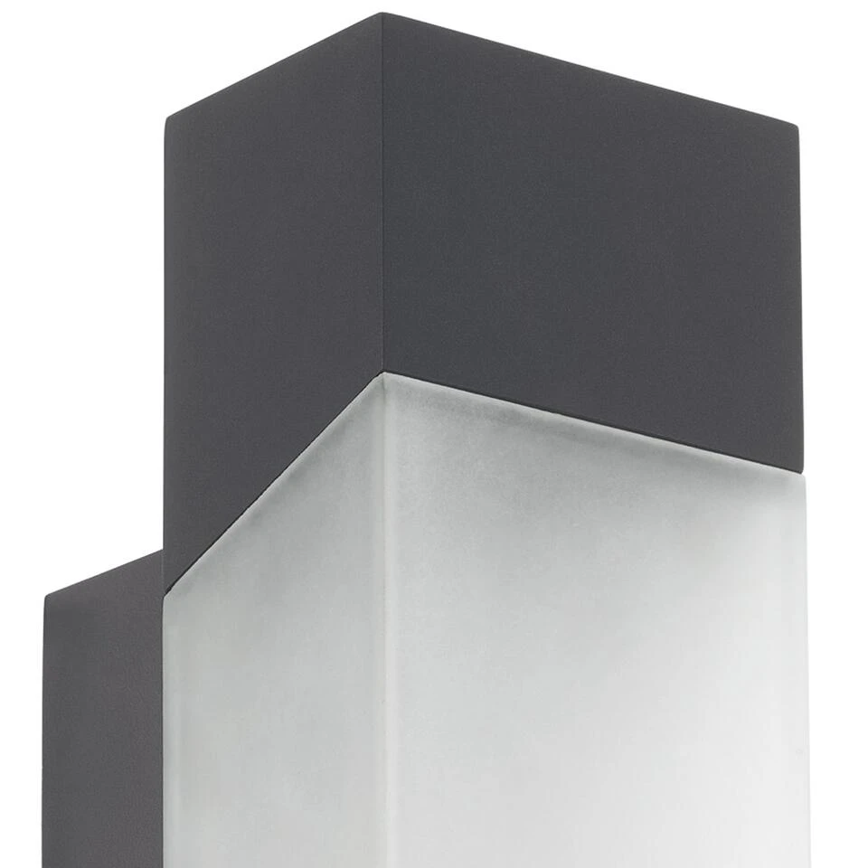 EGLO Gorzano Wandlamp Voor buiten - SMD LED Module - IP44 - Antraciet - Afbeelding 3