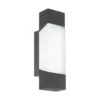 EGLO Gorzano Wandlamp Voor buiten -  SMD LED Module - IP44 - Antraciet
