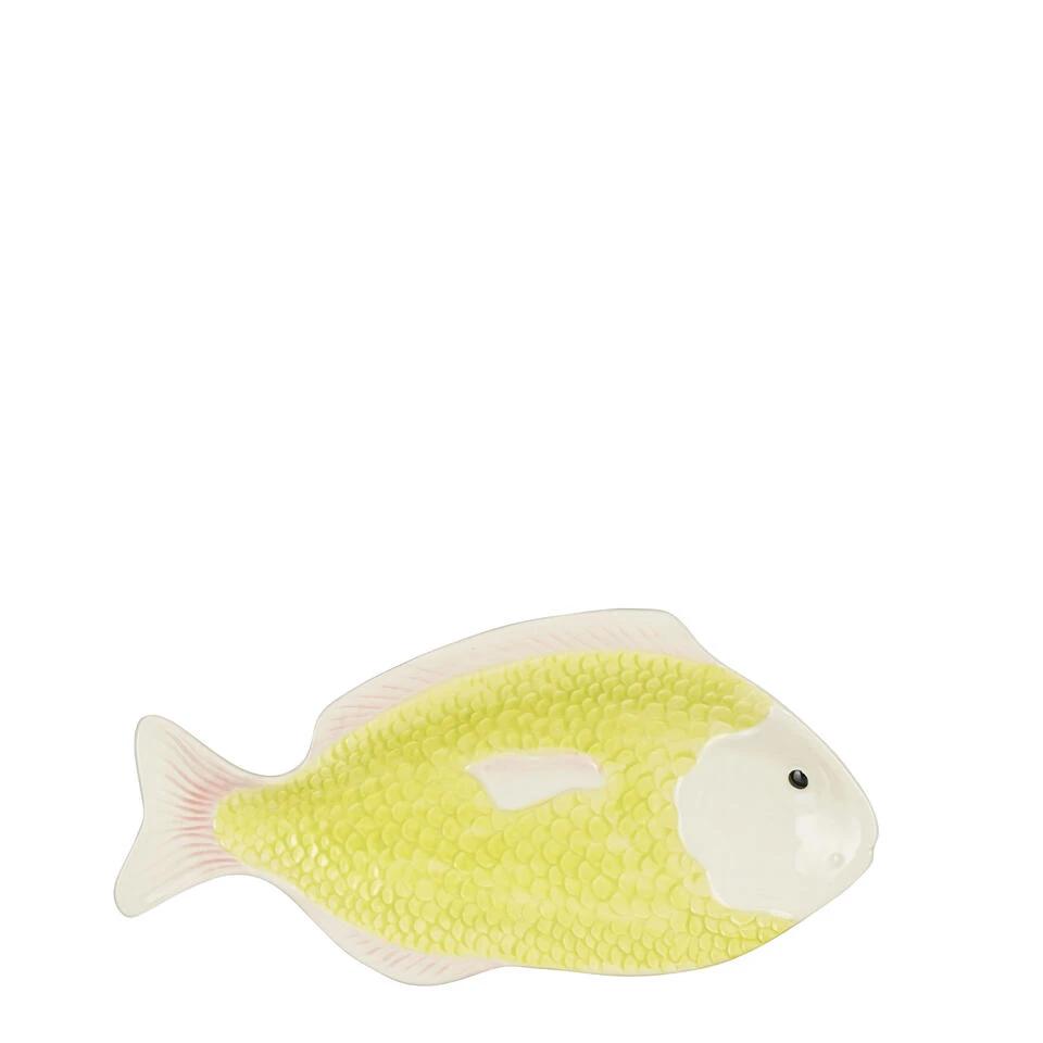 Mica Decorations Bord Vis - L29 X B14 X H2 Cm - Keramiek - Lichtgroen - Afbeelding 2