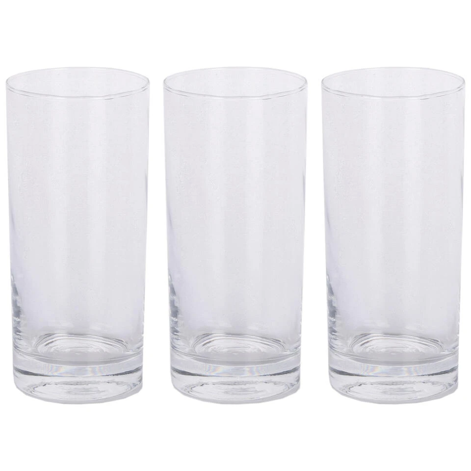 Alpina - Longdrink Glazen - 3x Stuks - Glas - 350 Ml - 6 X 15 Cm