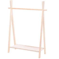 H&S Kledingrek - Voor Kinderen - Hout - 80 X 100 Cm - Kapstok