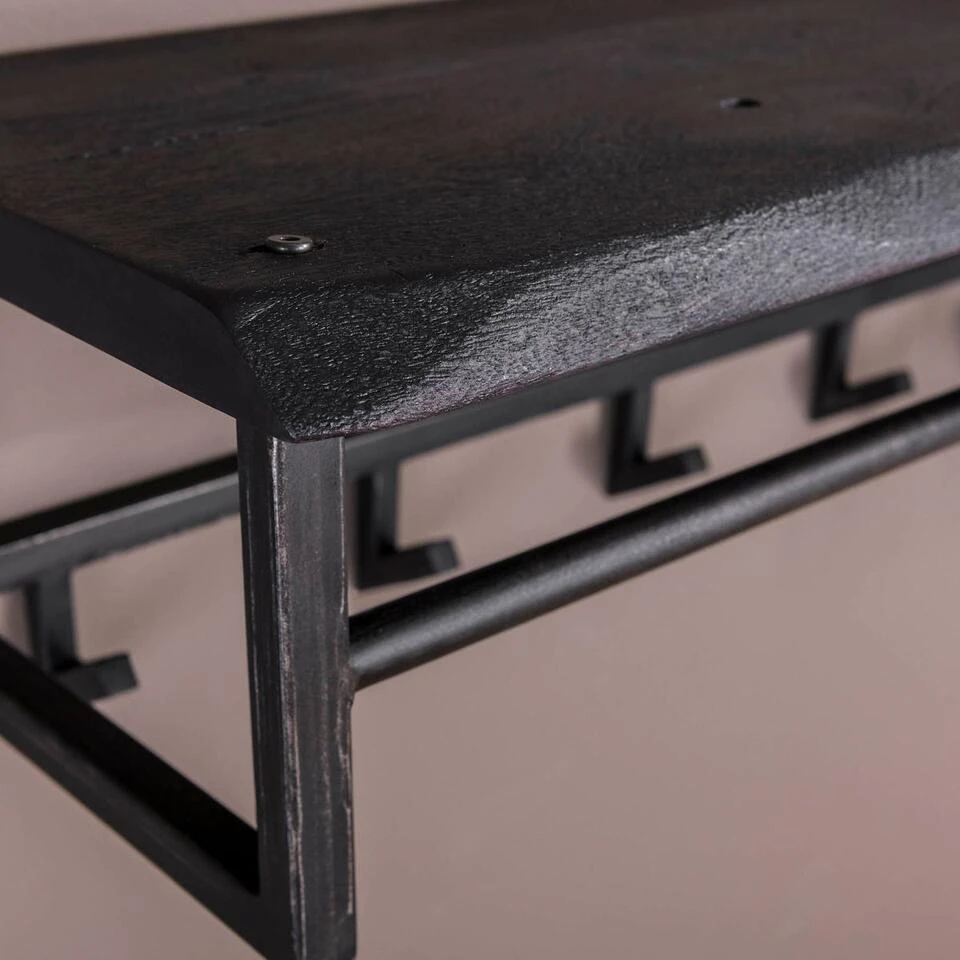 Yucon Kapstok - Hout - Zwart - Afbeelding 4