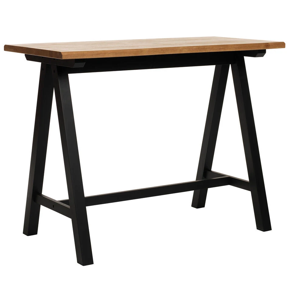 Giga Meubel Bartafel Naturel - 71x140x105cm - Eikenhout - Tafel Oliveto - Afbeelding 2