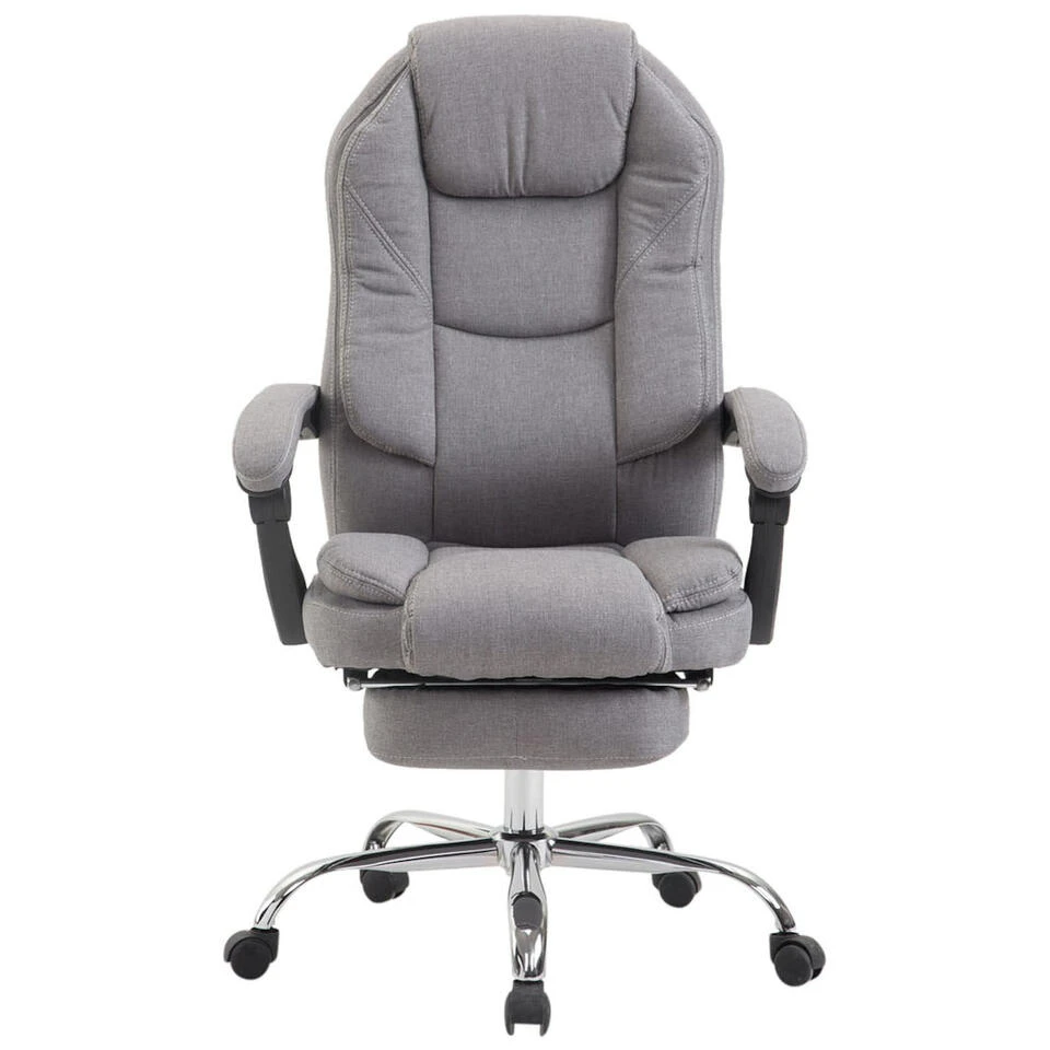 Clp Bureaustoel Castle Stof Zilverkleurig - Afbeelding 2