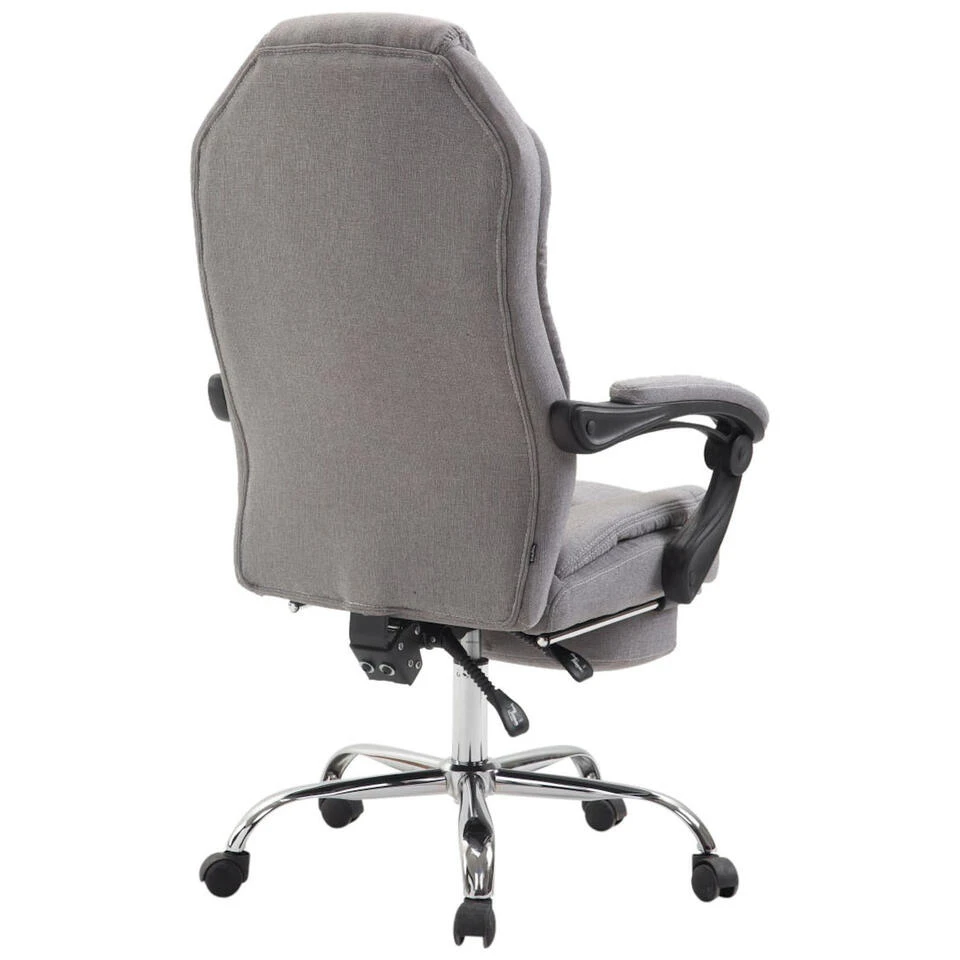 Clp Bureaustoel Castle Stof Zilverkleurig - Afbeelding 4