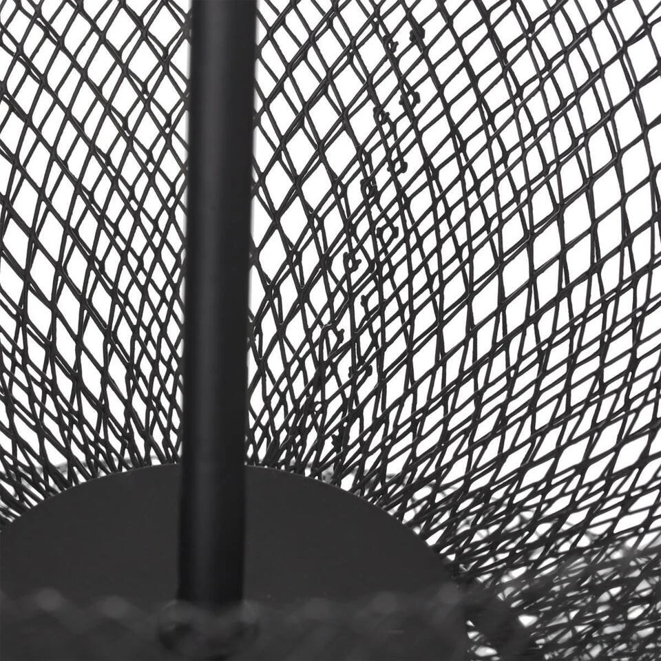 5five Fruitschaal-fruitmand - Dubbel - Zwart - Metaal - 29 X 38 Cm