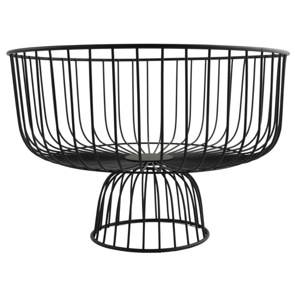 Orange85 Fruitmand Fruitschaal Zwart Metaal 28cm
