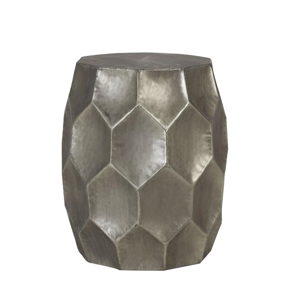 Bijzettafel Kalan - Zilver - Ø37cm