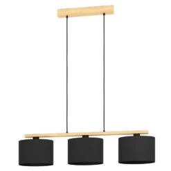 EGLO Castralvo Hanglamp - E27 - 97,5 Cm - Bruin/Zwart