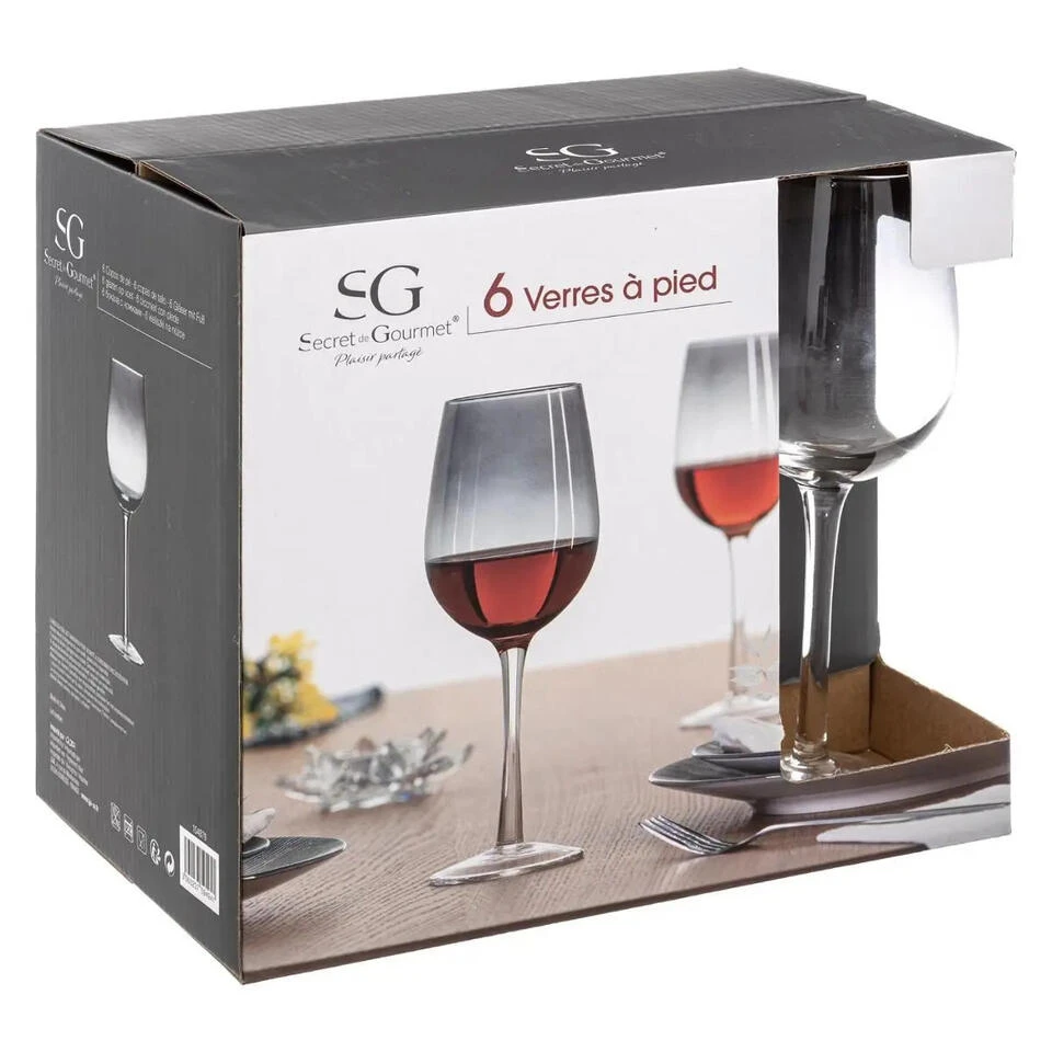 Secret De Gourmet Wijnglazen - 6 St - Voor Rood - 380 Ml - Afbeelding 3