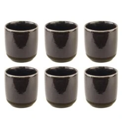 OTIX Espresso Kopjes Set Van 6 100 Ml Zwart