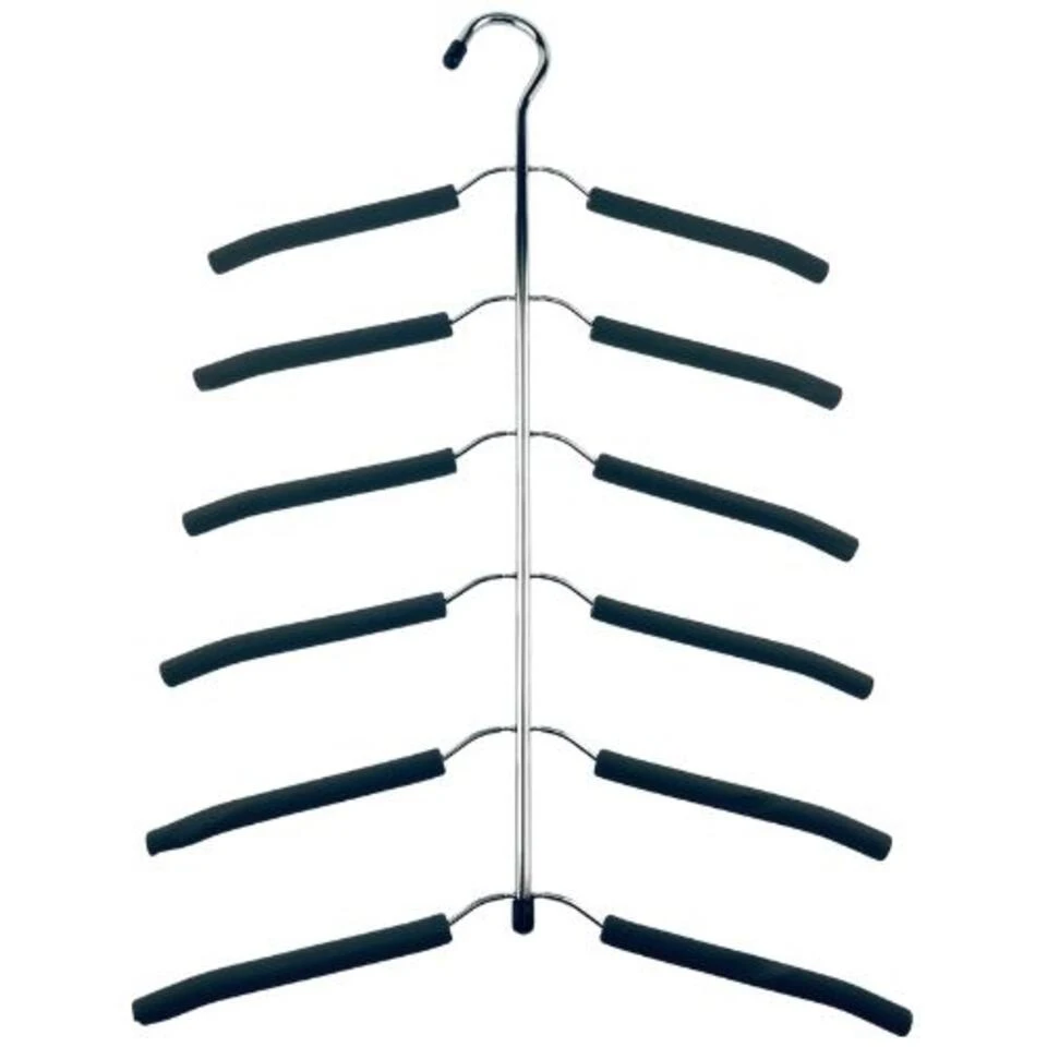 Orange85 Kledinghanger Voor 6 Shirts Zilverkleurig 56x36x1.5 Cm Metaal