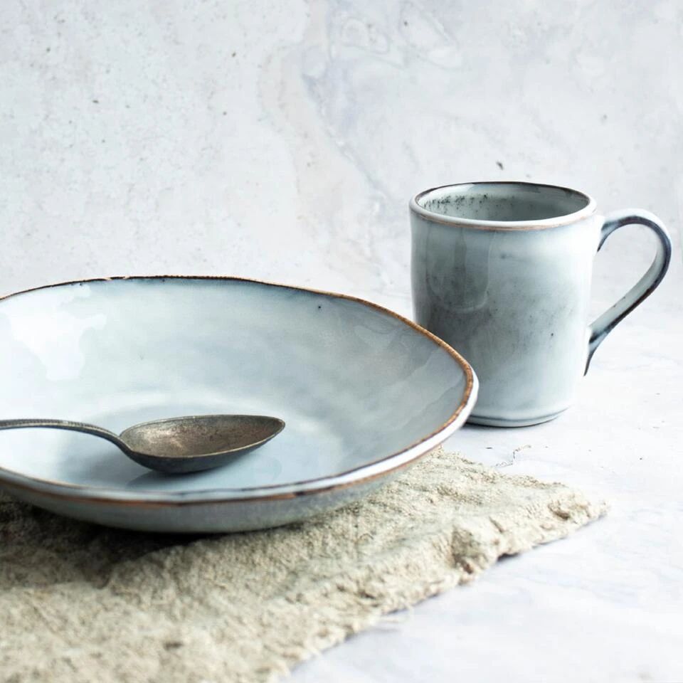 Dutch Rose Schaal 23 Cm Blauw - Afbeelding 4