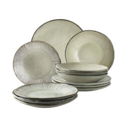 Dutch Rose Giftset 12 Delig Servies Creme