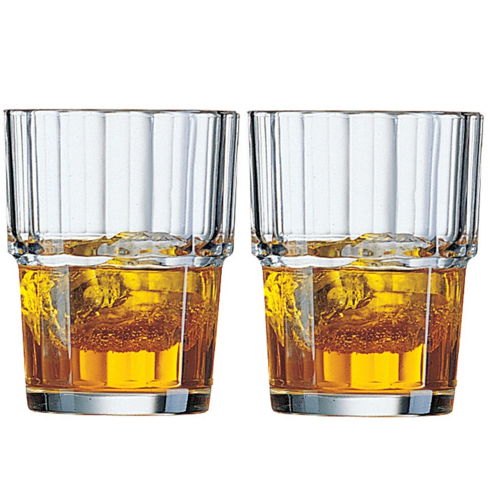 Arcoroc Whisky Tumbler Glazen - 6x - Norvege Serie - 160 Ml