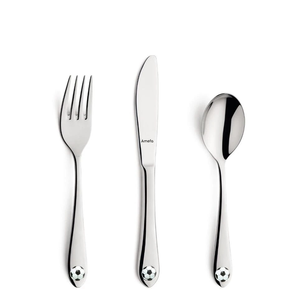 Amefa Footie - 3-delige Kinderbestekset