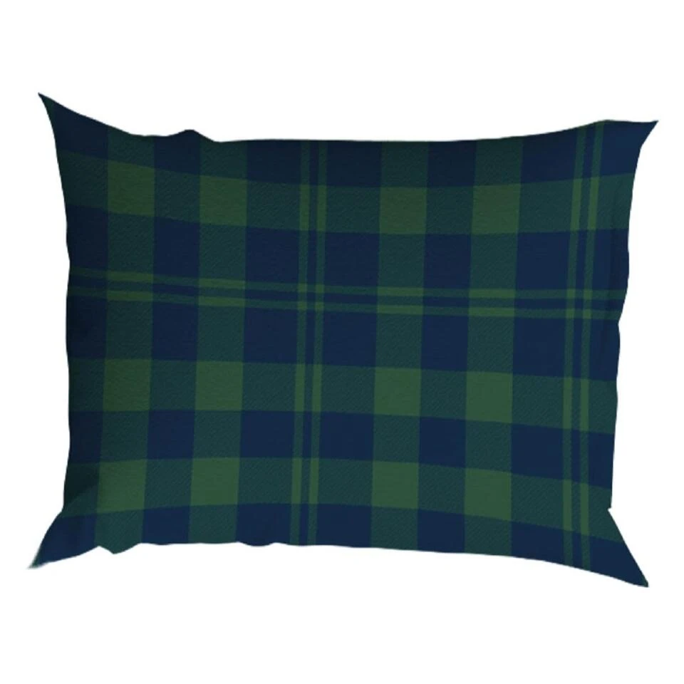 Romanette Flanellen Dekbedovertrek Lumberjack Blauw/Groen-2-persoons (200 X 2... - Afbeelding 4