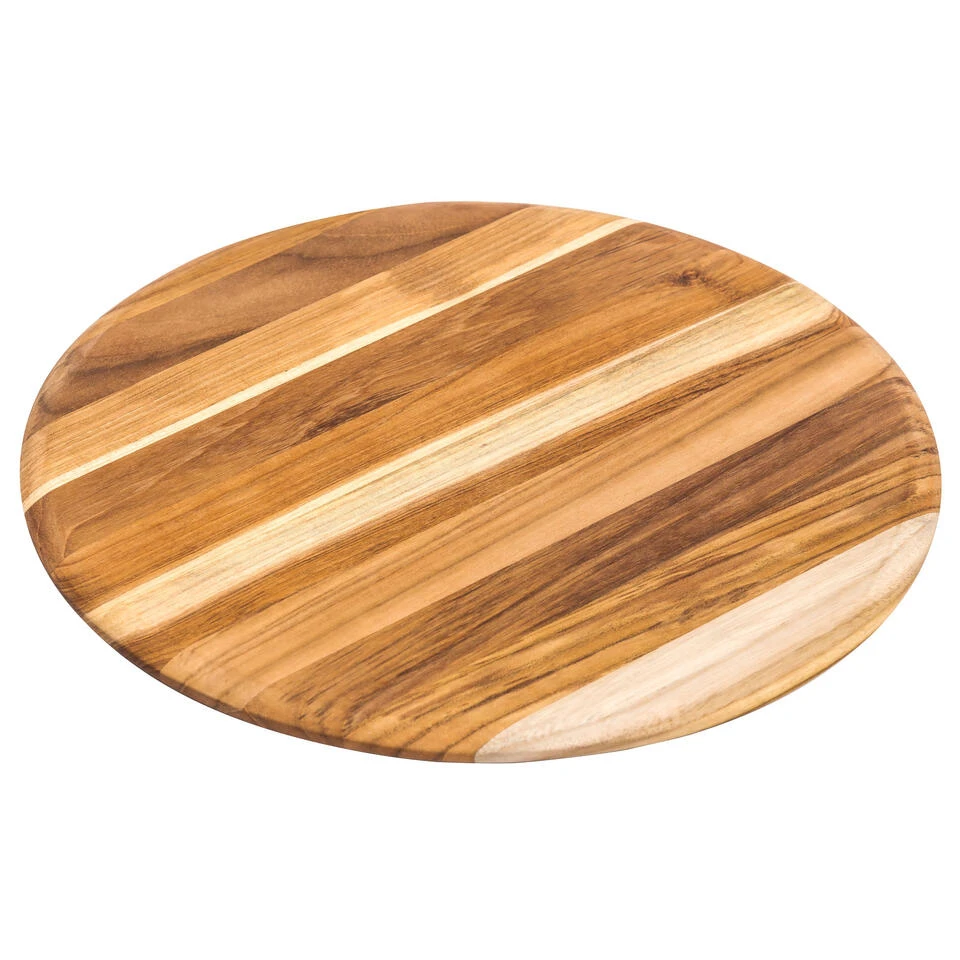Teakhaus Elegant Collection - Serveerplank Hout Rond 33cm