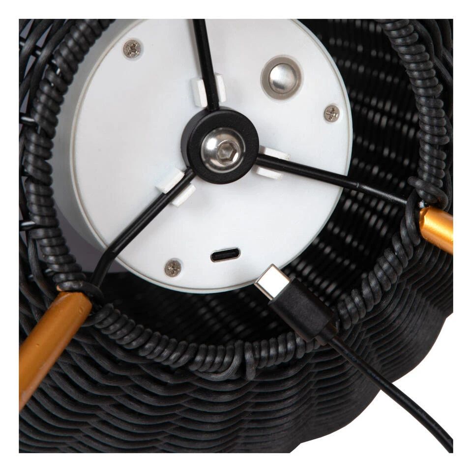 Lucide COLIN IP44 - Oplaadbare Tafellamp Buiten - Accu/Batterij - LED Dimb. - 1x - Afbeelding 4