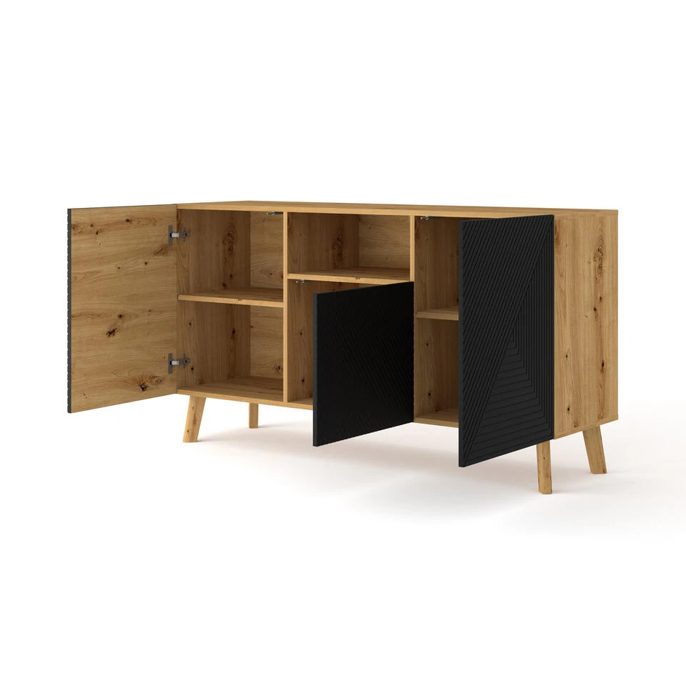 Dressoir Luxi 80x146x42 Multikleur - Afbeelding 2