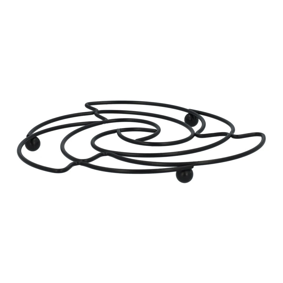 Krumble Pannenonderzetter Roos - Metaal - Zwart - Afbeelding 2