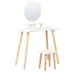 Beliani Kaptafel TOULOUGES - Wit Vezelplaat