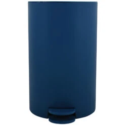 MSV Kleine Badkamer/toilet Pedaalemmer - Marine Blauw - 3L - 15 X 27cm