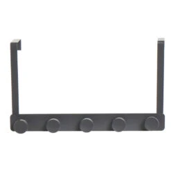 Items Deurkapstok - Metaal - Zilverkleurig - 5-haaks - 34 Cm