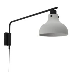 EGLO Matlock Wandlamp - E27 - 25 Cm - Grijs/Zwart - Staal