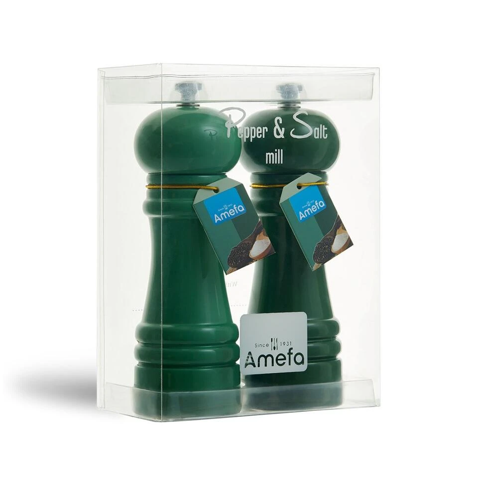 Amefa Classic - Peper- En Zoutmolenset - Groen - 15 Cm - Afbeelding 2