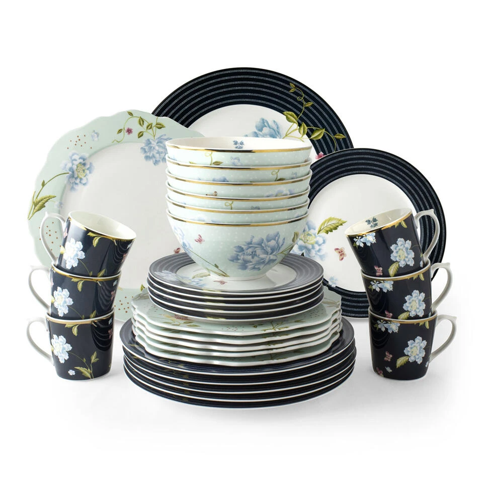 Laura Ashley Set 30 Delig Servies Assorti