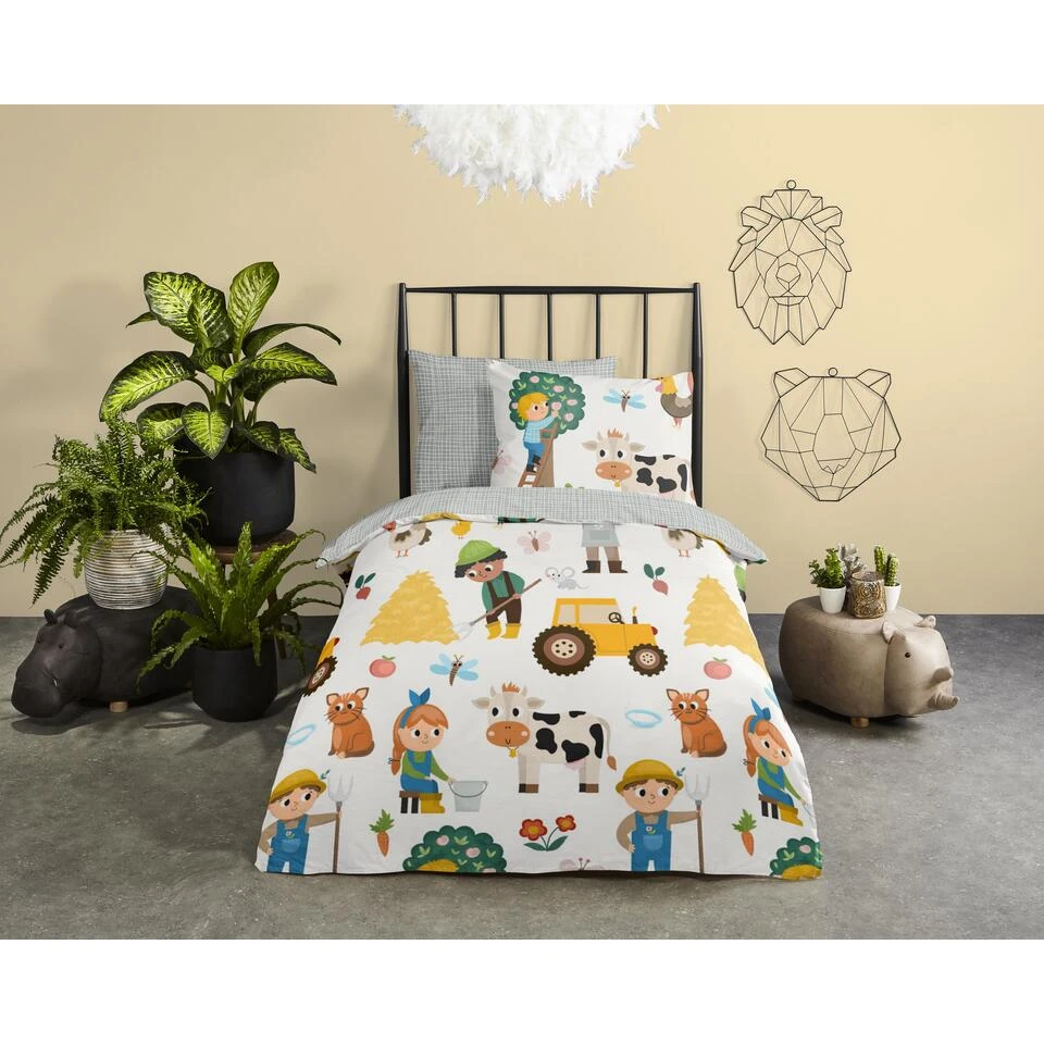 Good Morning Dekbedovertrek "Farm" - Multi - (120x150 Cm) - Afbeelding 2