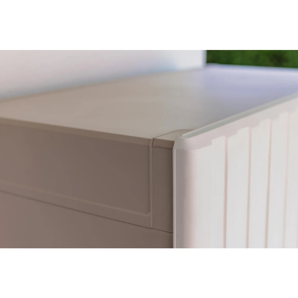 Keter Groove Hoge Kast - 80x45x180 Cm - Beige - Afbeelding 3